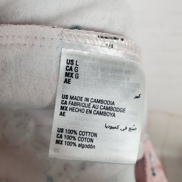 NEW Charter Club Womens Flannel Mix It Pajama Set Sz L Holiday Cat Kitty V-neck - Picture 12 of 16